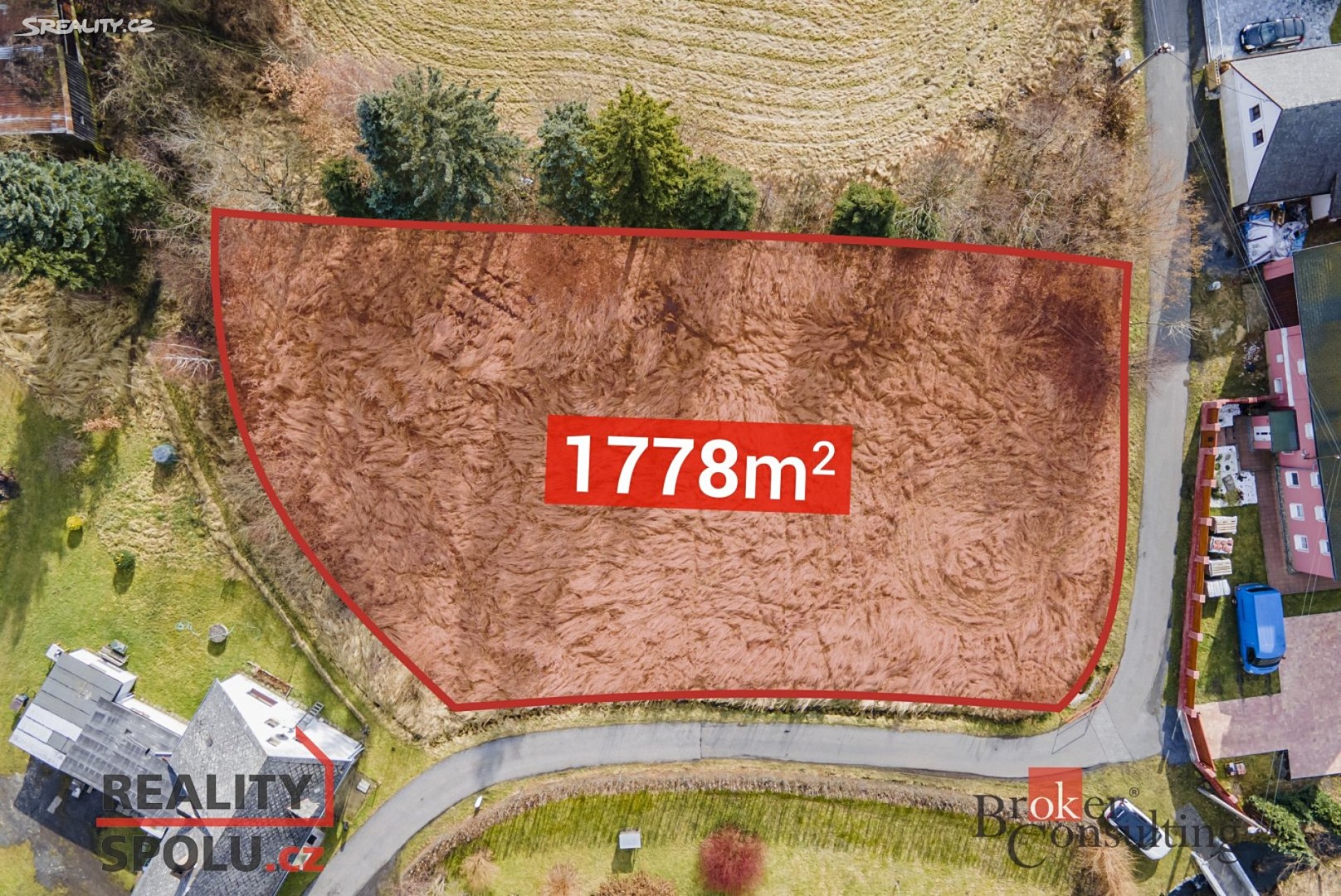 Prodej  stavebního pozemku 1 778 m², Dětřichov, okres Liberec