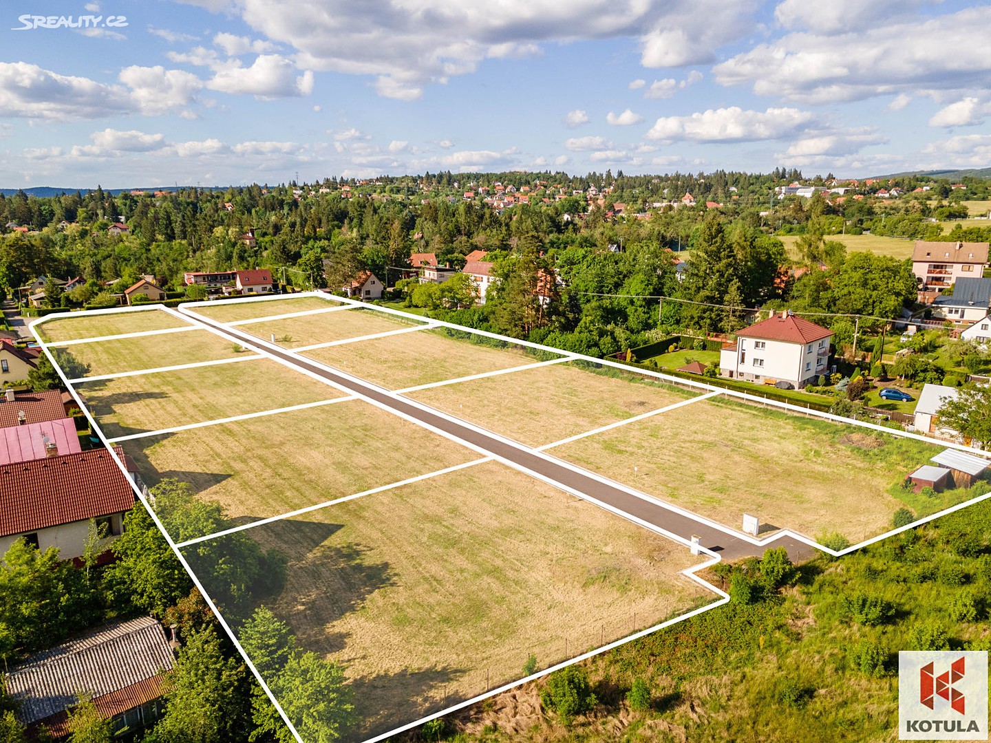 Prodej  stavebního pozemku 1 190 m², Chatařská, Hradištko - Rajchardov