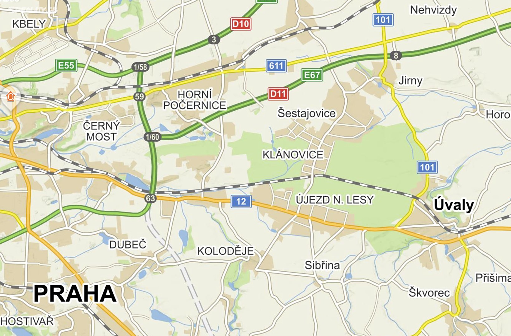 Prodej  stavebního pozemku 1 230 m², Jirny, okres Praha-východ