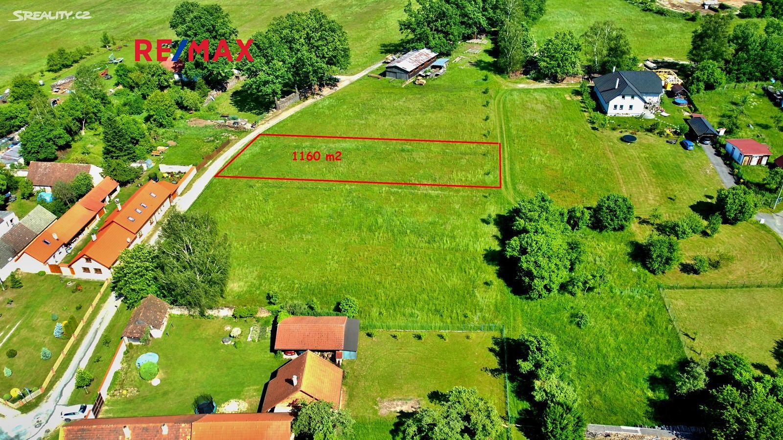 Prodej  stavebního pozemku 1 160 m², Klec, okres Jindřichův Hradec