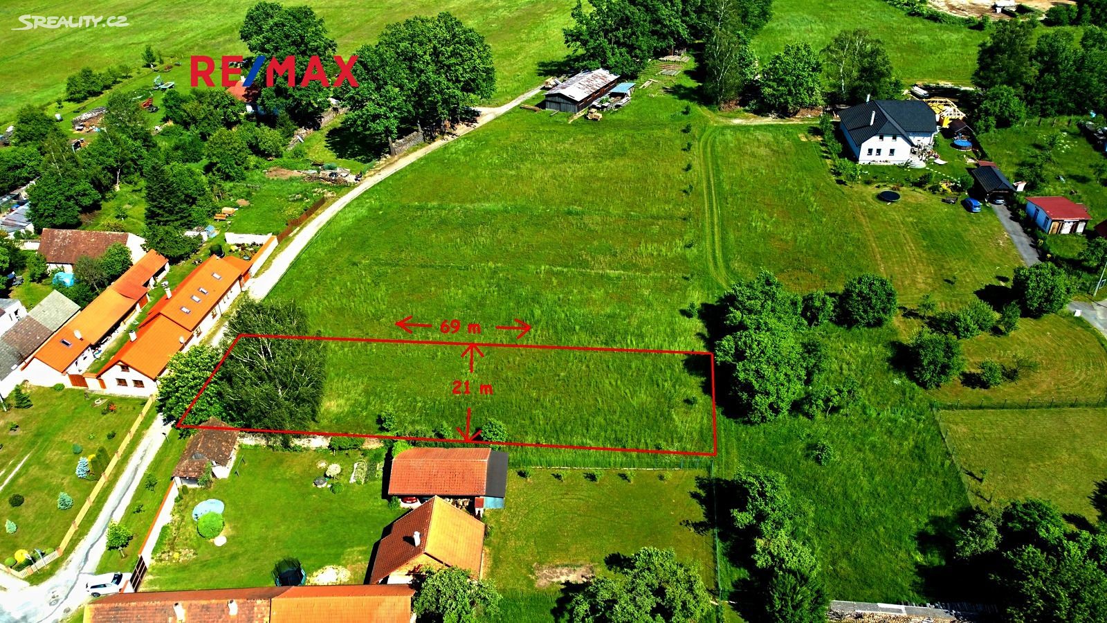 Prodej  stavebního pozemku 1 434 m², Klec, okres Jindřichův Hradec