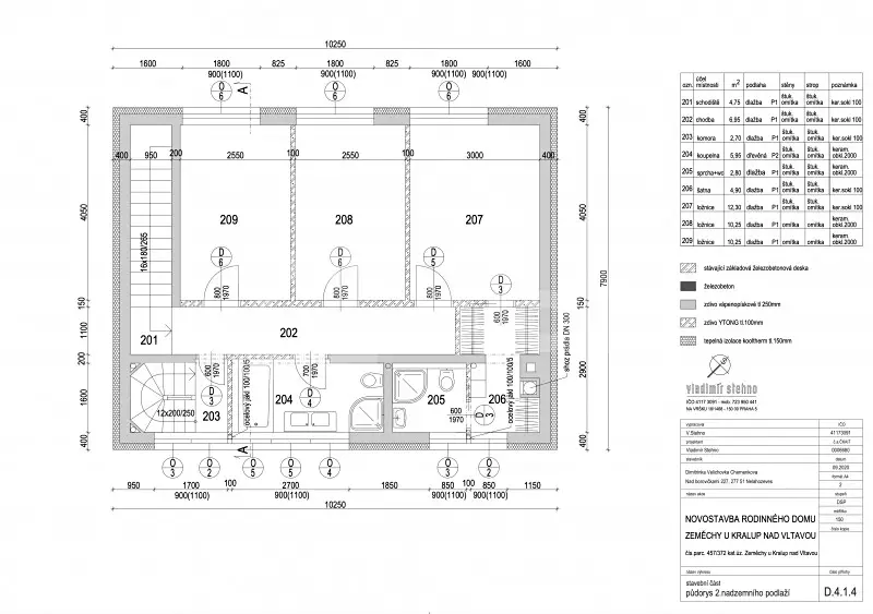 Prodej  stavebního pozemku 254 m², Na Šachtě, Kralupy nad Vltavou - Zeměchy