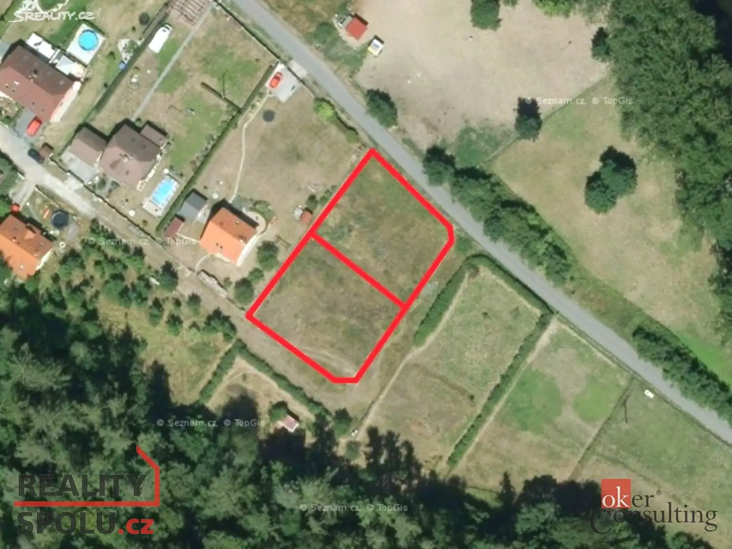 Prodej  stavebního pozemku 1 389 m², Nižbor - Stradonice, okres Beroun