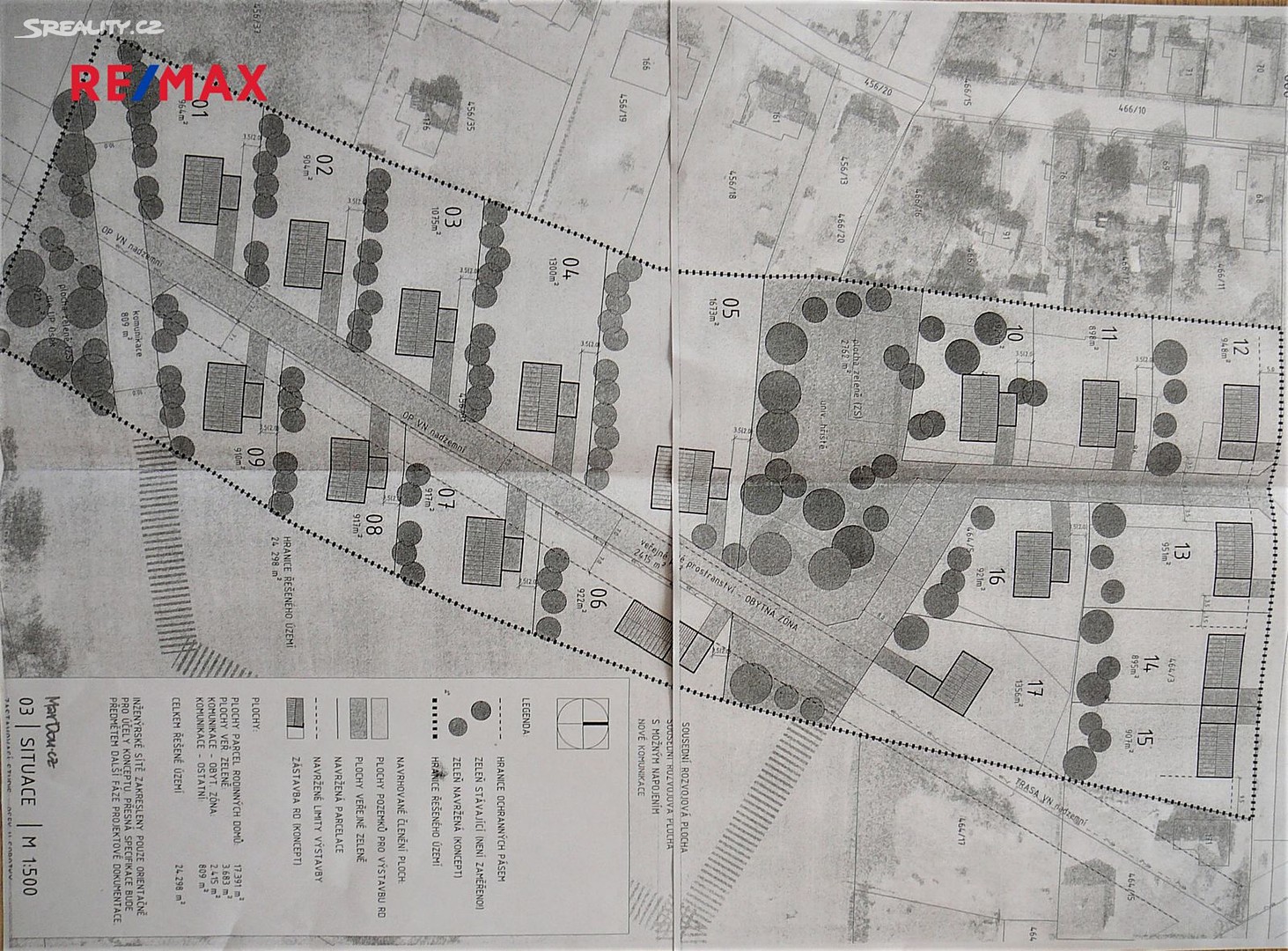 Prodej  stavebního pozemku 24 297 m², Osek, okres Jičín