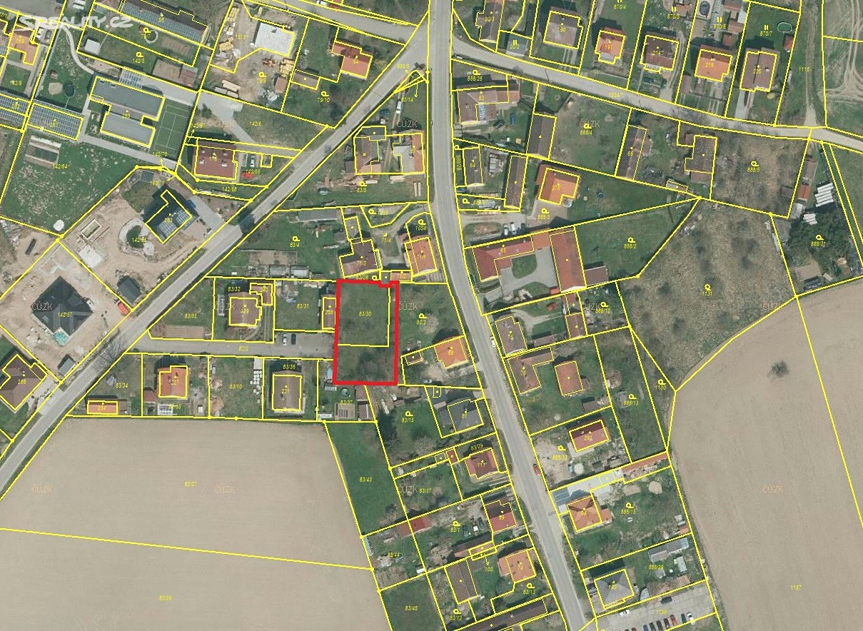 Prodej  stavebního pozemku 943 m², Oslov, okres Písek