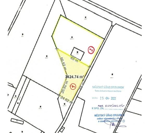 Prodej  stavebního pozemku 4 430 m², Otovice, okres Náchod