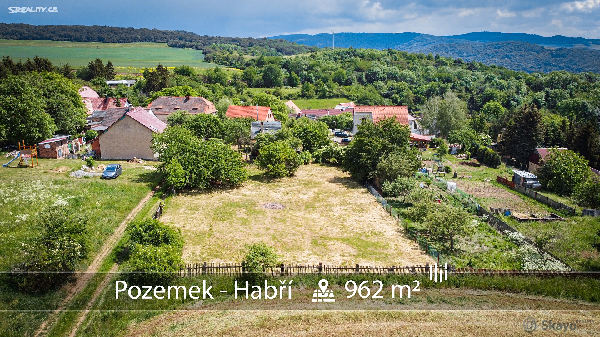 Prodej  stavebního pozemku 962 m², Řehlovice - Habří, okres Ústí nad Labem