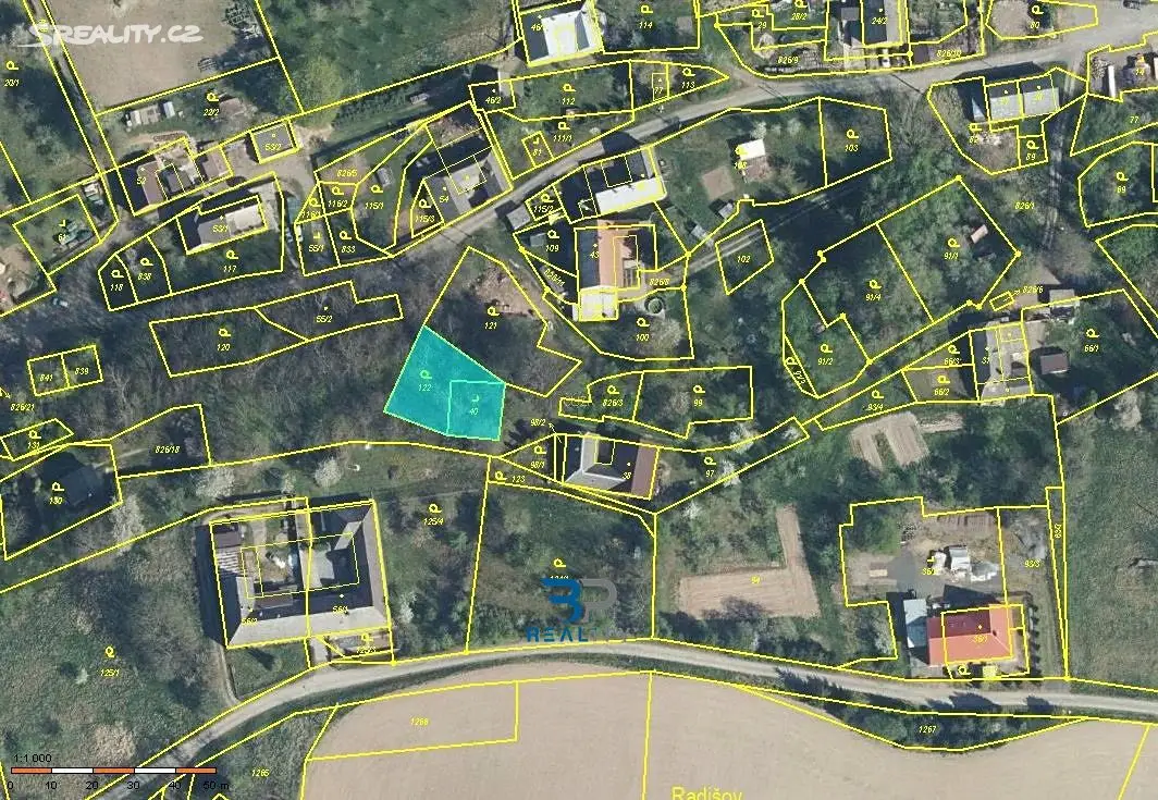 Prodej  stavebního pozemku 490 m², Staré Město - Radišov, okres Svitavy