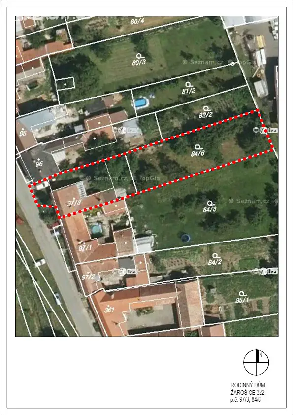 Prodej  stavebního pozemku 1 245 m², Žarošice, okres Hodonín