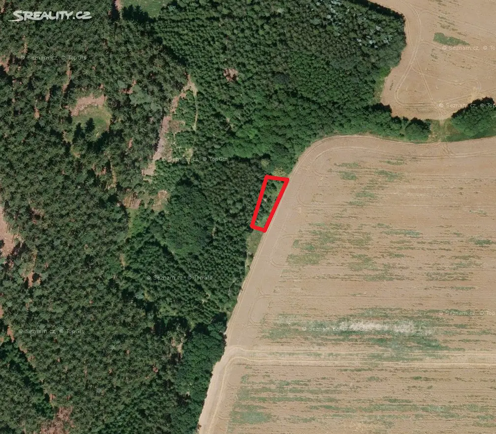 Prodej  lesa 458 m², Barchovice - Radlice, okres Kolín