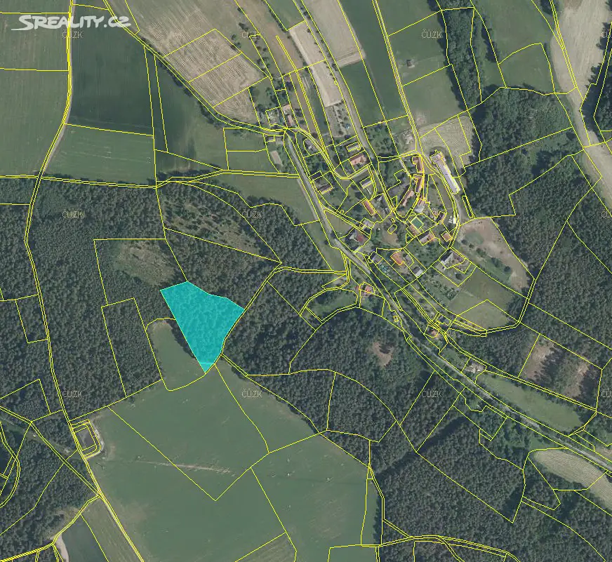 Prodej  lesa 4 628 m², Bílá - Chvalčovice, okres Liberec