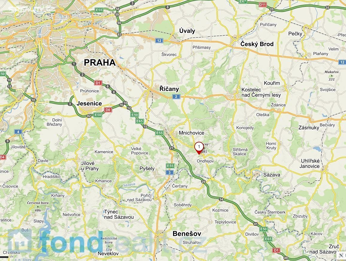 Prodej  pozemku 3 315 m², Ondřejov, okres Praha-východ