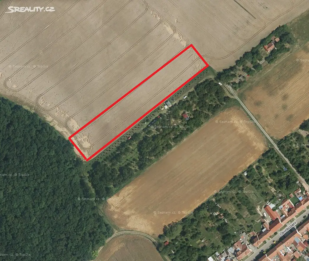 Prodej  pole 2 484 m², Letonice, okres Vyškov