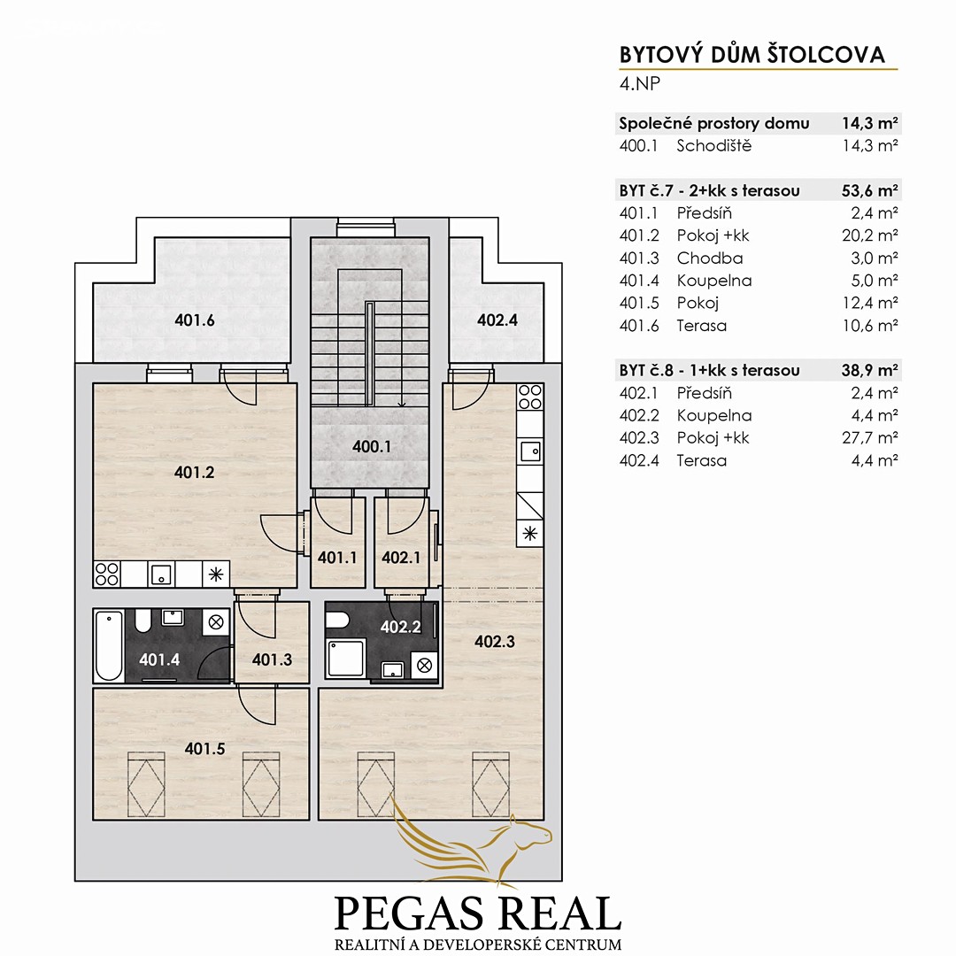 Prodej  vícegeneračního domu 497 m², pozemek 269 m², Štolcova, Brno - Černovice