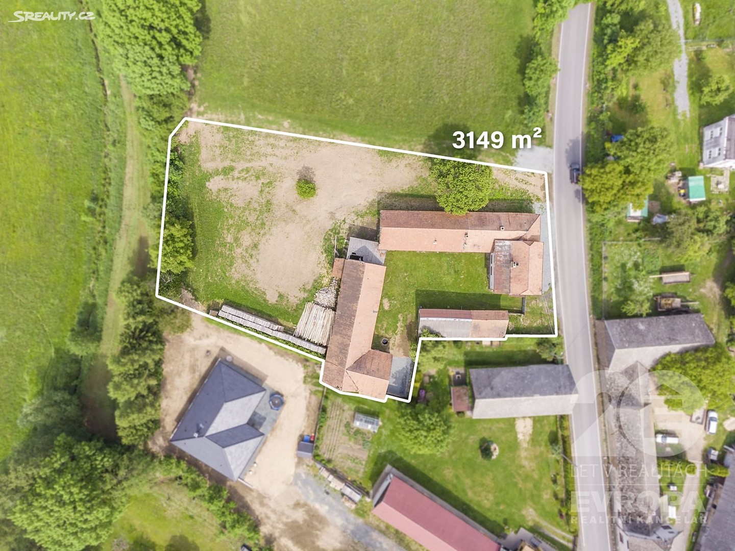 Prodej  zemědělské usedlosti 557 m², pozemek 3 149 m², Kynice, okres Havlíčkův Brod