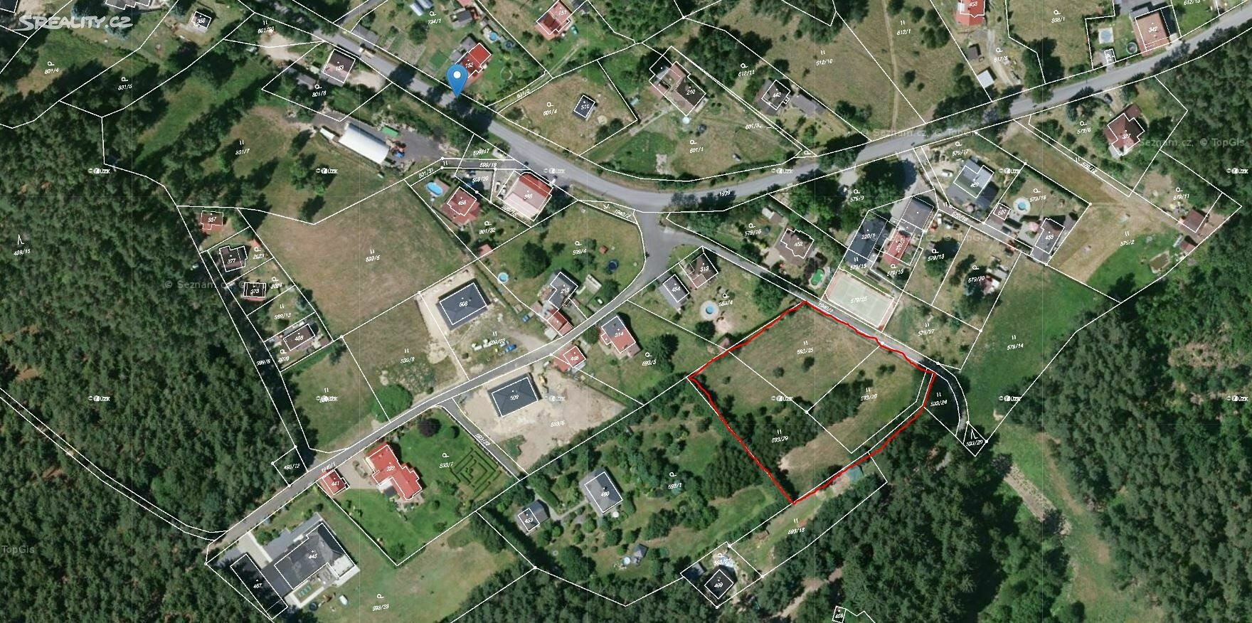 Prodej  stavebního pozemku 4 999 m², Smolné Pece, okres Karlovy Vary
