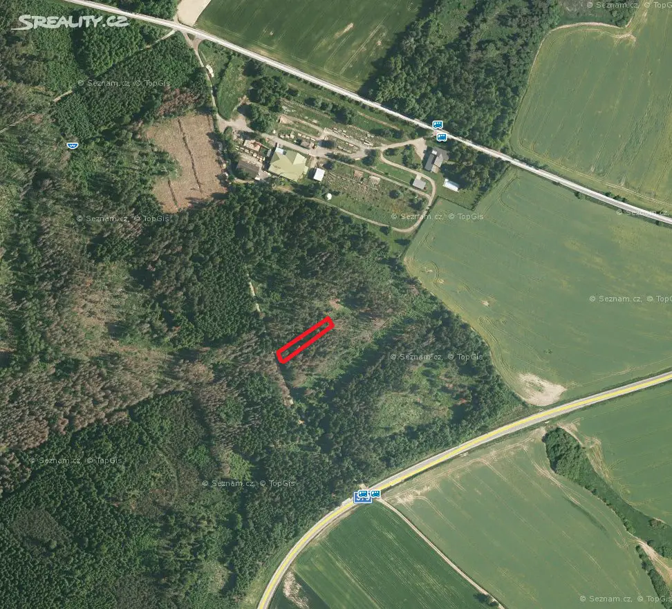 Prodej  lesa 878 m², Křoví, okres Žďár nad Sázavou