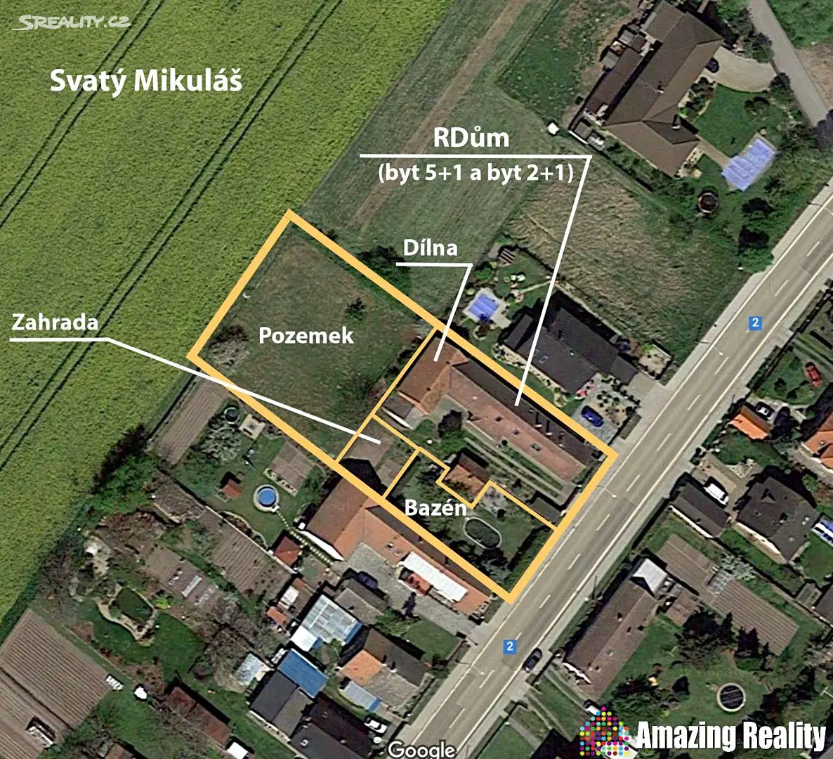 Prodej  vícegeneračního domu 319 m², pozemek 2 091 m², Svatý Mikuláš, okres Kutná Hora