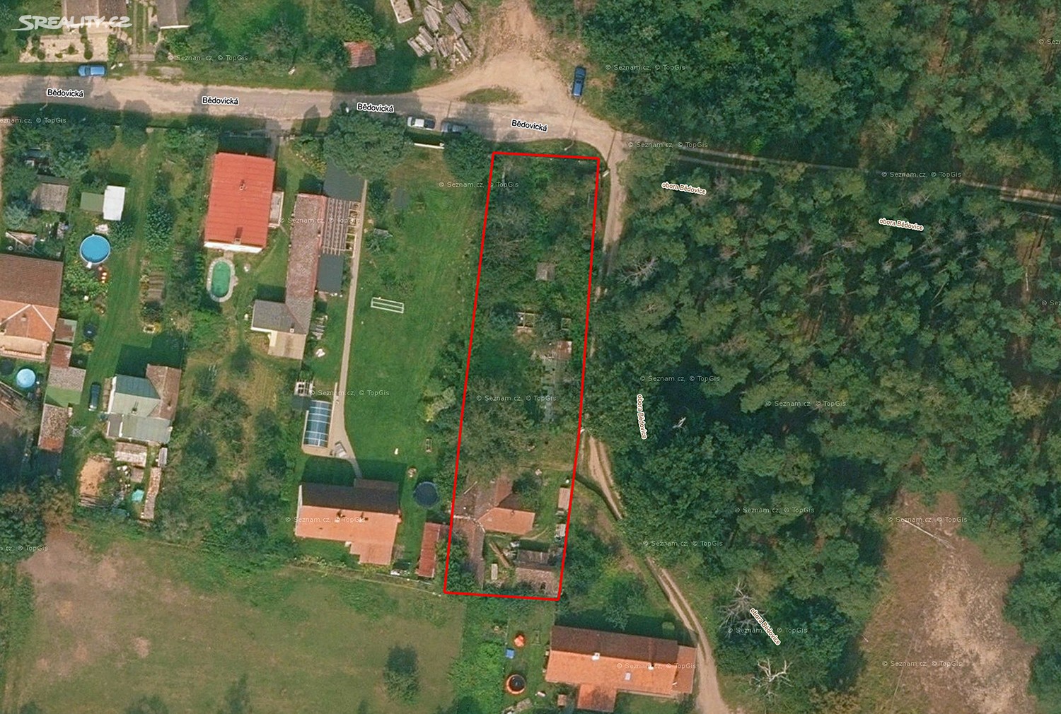 Prodej  stavebního pozemku 1 247 m², Bědovická, Třebechovice pod Orebem