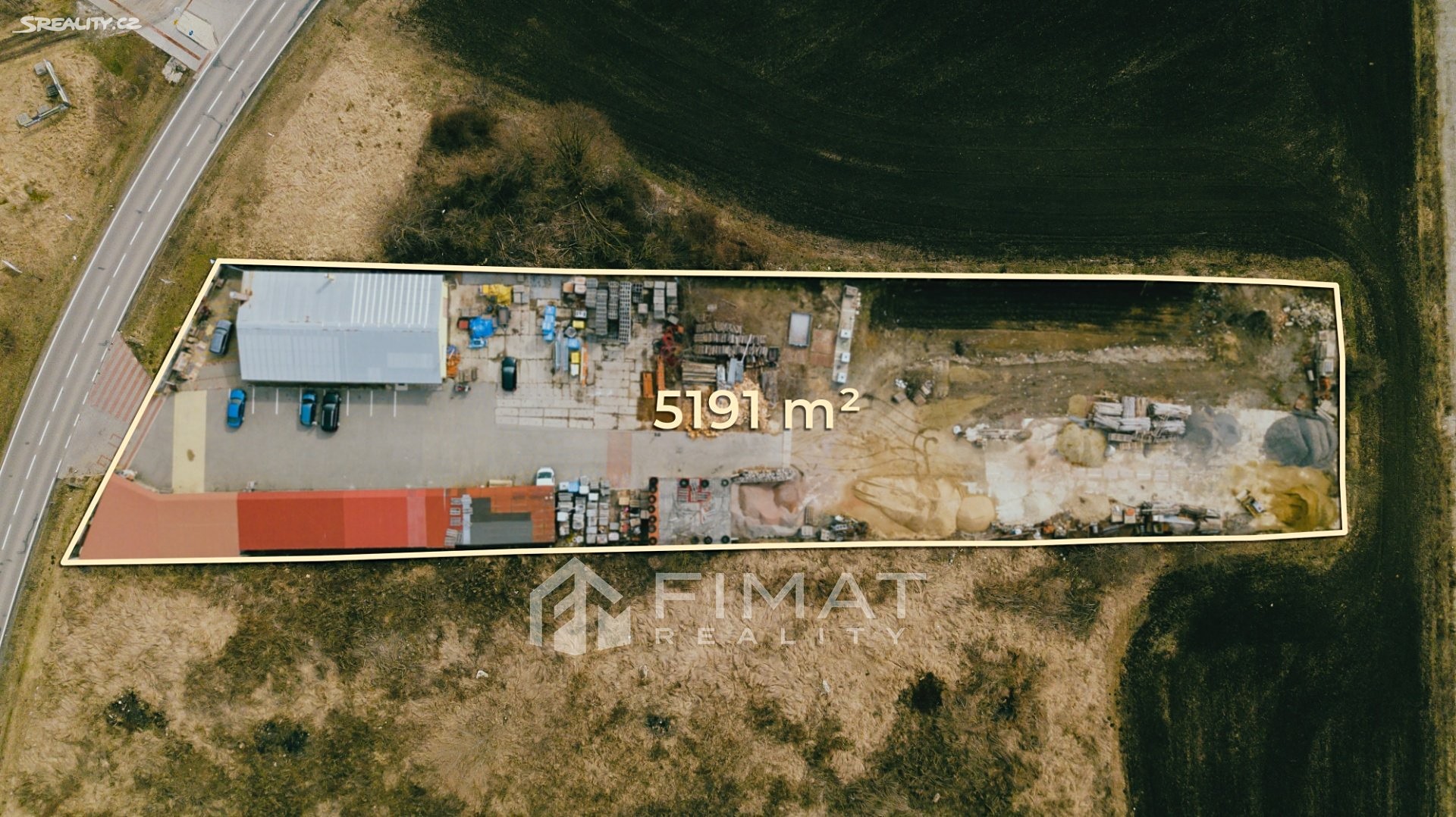 Prodej  komerčního pozemku 5 191 m², Slavkovská, Rousínov - Rousínovec