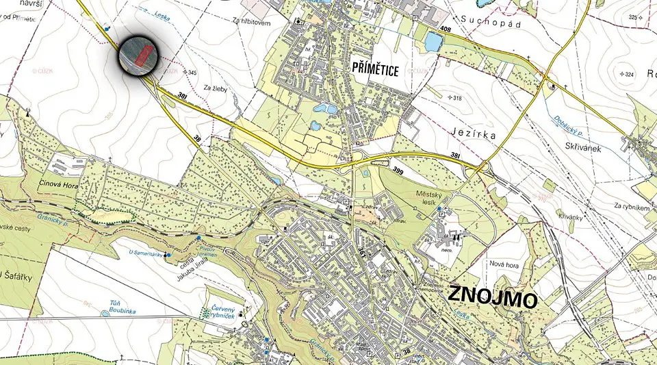 Prodej  pole 4 056 m², Znojmo, okres Znojmo