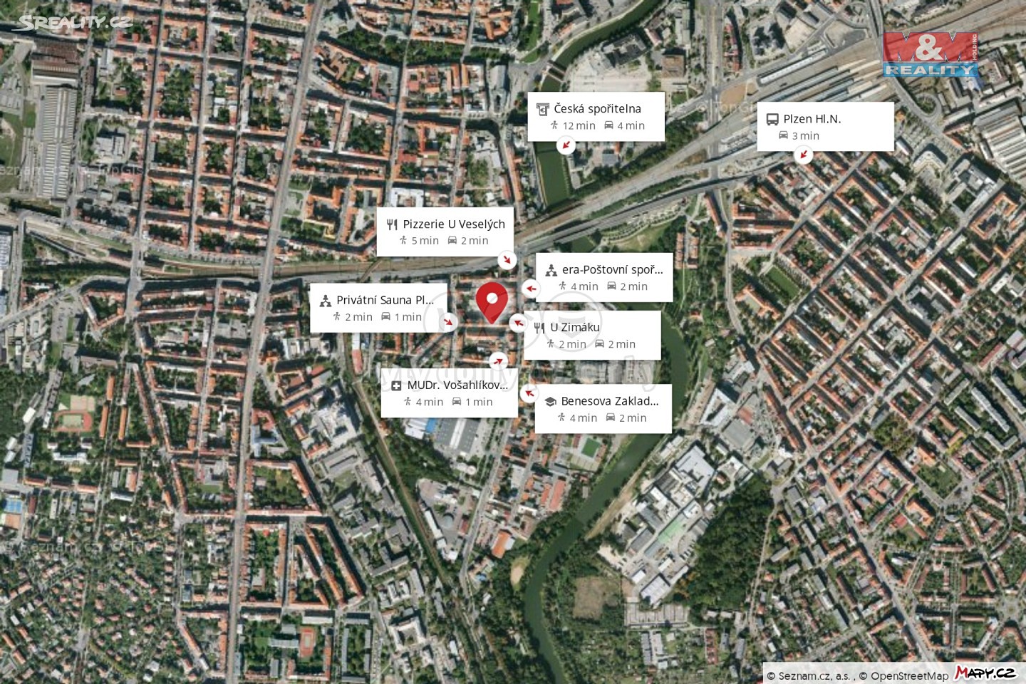 Pronájem bytu 2+1 78 m², Antonína Uxy, Plzeň - Jižní Předměstí