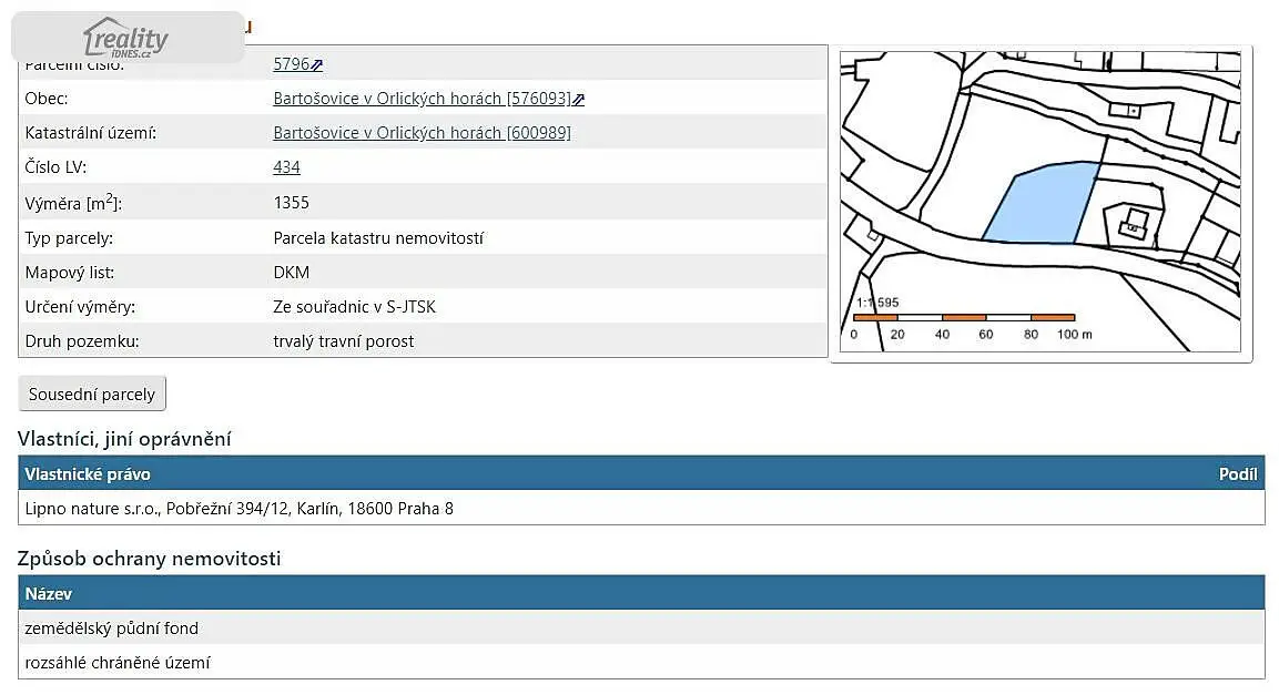 Bartošovice v Orlických horách, okres Rychnov nad Kněžnou