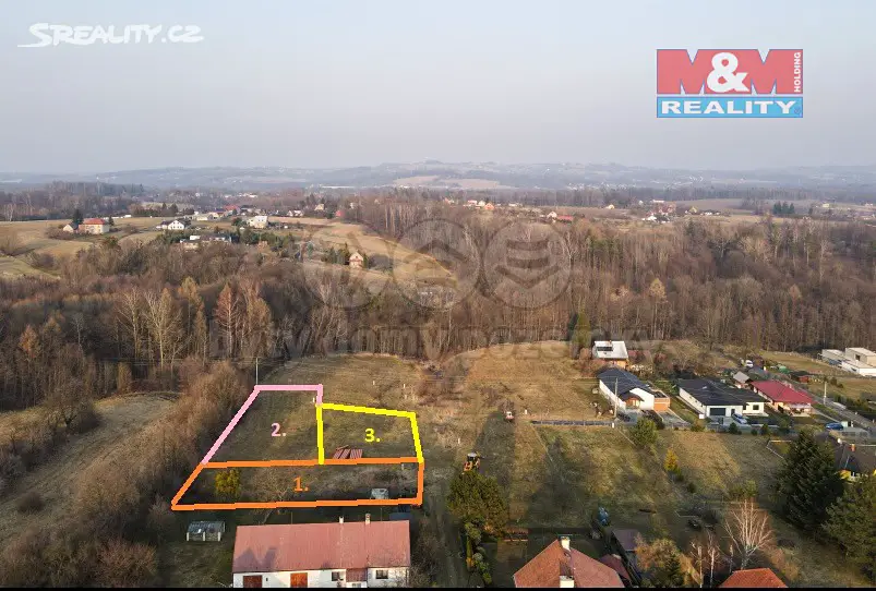 Prodej  stavebního pozemku 893 m², Soběšovice, okres Frýdek-Místek