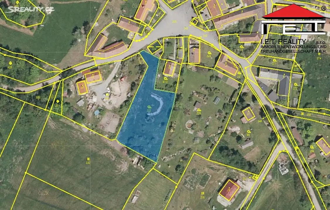 Prodej  stavebního pozemku 1 896 m², Vlachovo Březí - Mojkov, okres Prachatice