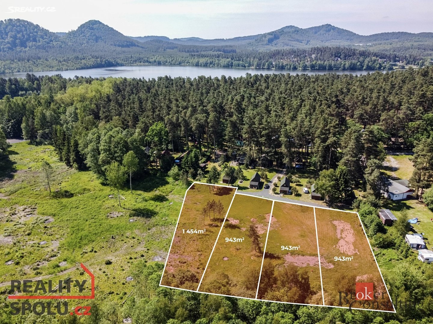 Prodej  pozemku 4 612 m², Hamr na Jezeře, okres Česká Lípa