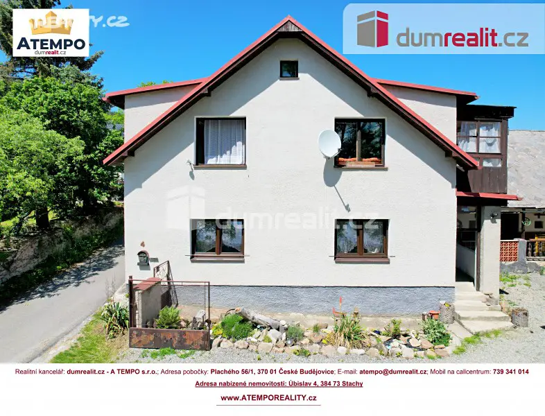 Prodej  rodinného domu 345 m², pozemek 2 426 m², Stachy - Úbislav, okres Prachatice
