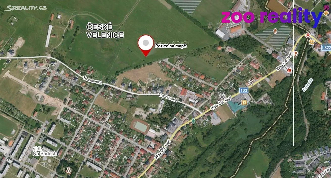 Prodej  stavebního pozemku 2 361 m², České Velenice, okres Jindřichův Hradec
