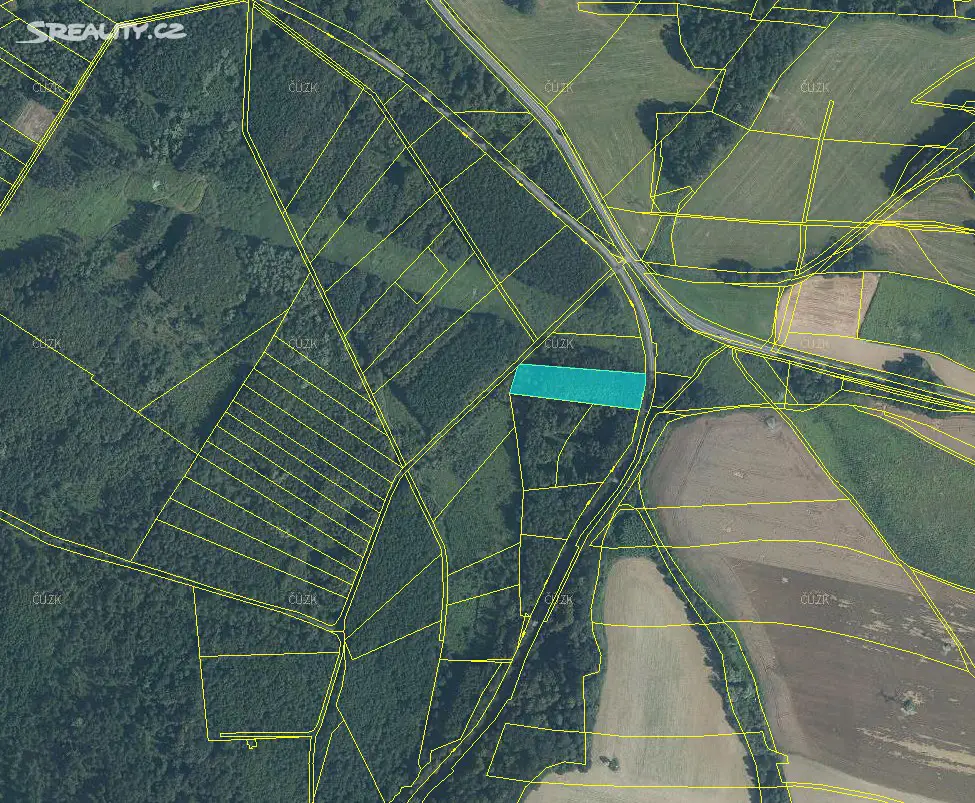 Prodej  lesa 5 418 m², Bernartice nad Odrou, okres Nový Jičín