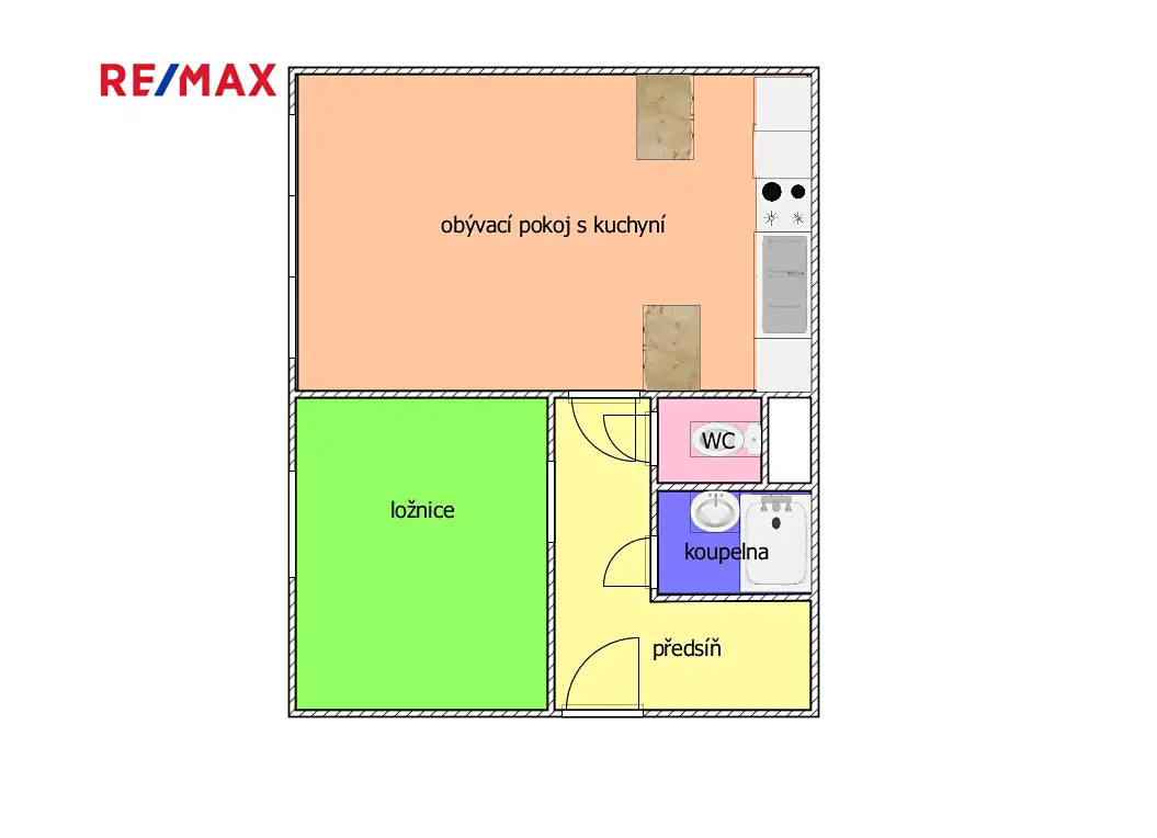 Pronájem bytu 2+kk 39 m², Labská, České Budějovice - České Budějovice 2