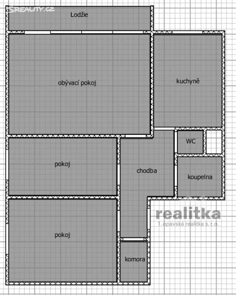 Pronájem bytu 3+1 70 m², Bílovecká, Opava - Kylešovice