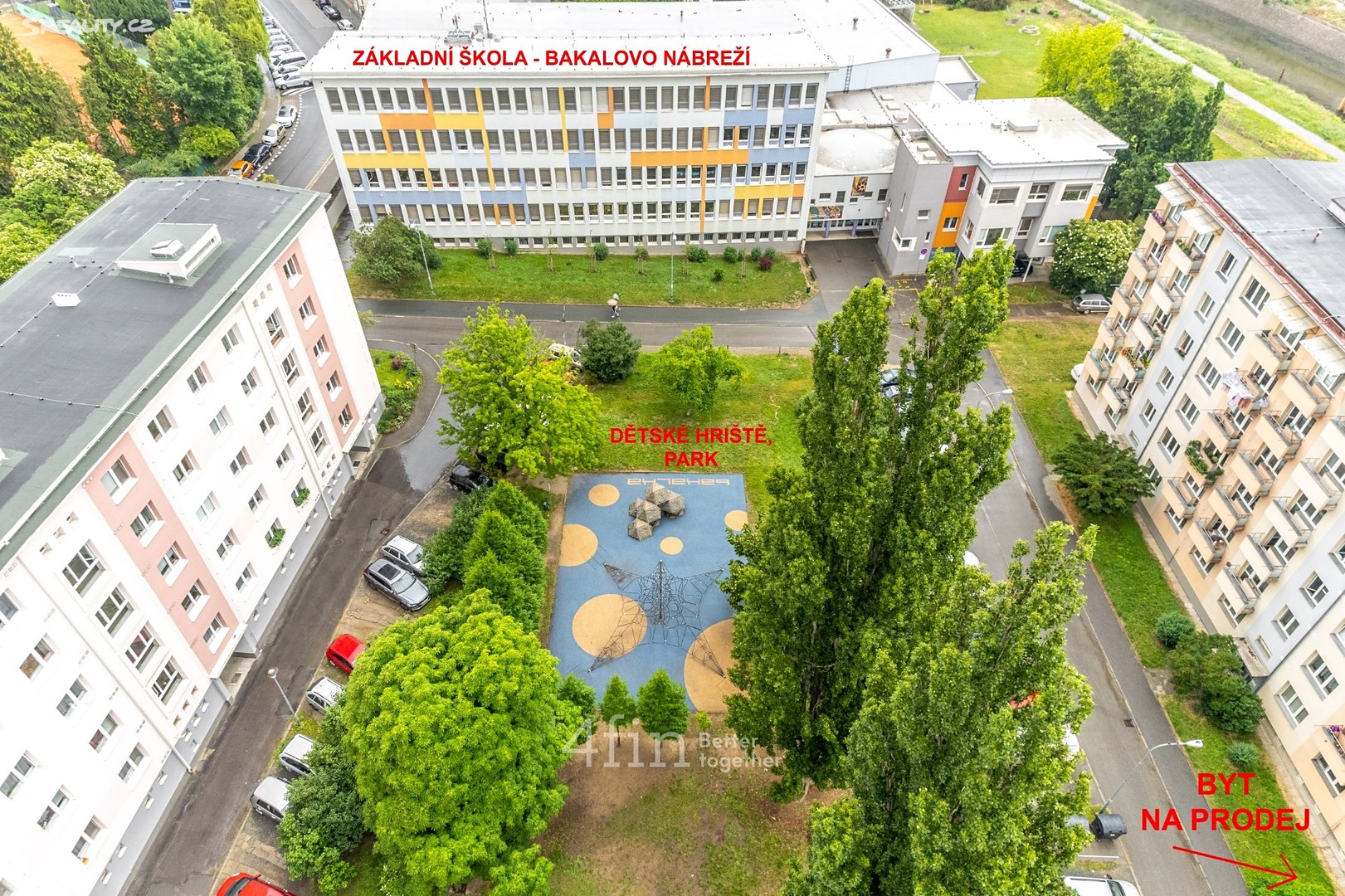 Prodej bytu 2+1 54 m², Bakalovo nábřeží, Brno - Štýřice