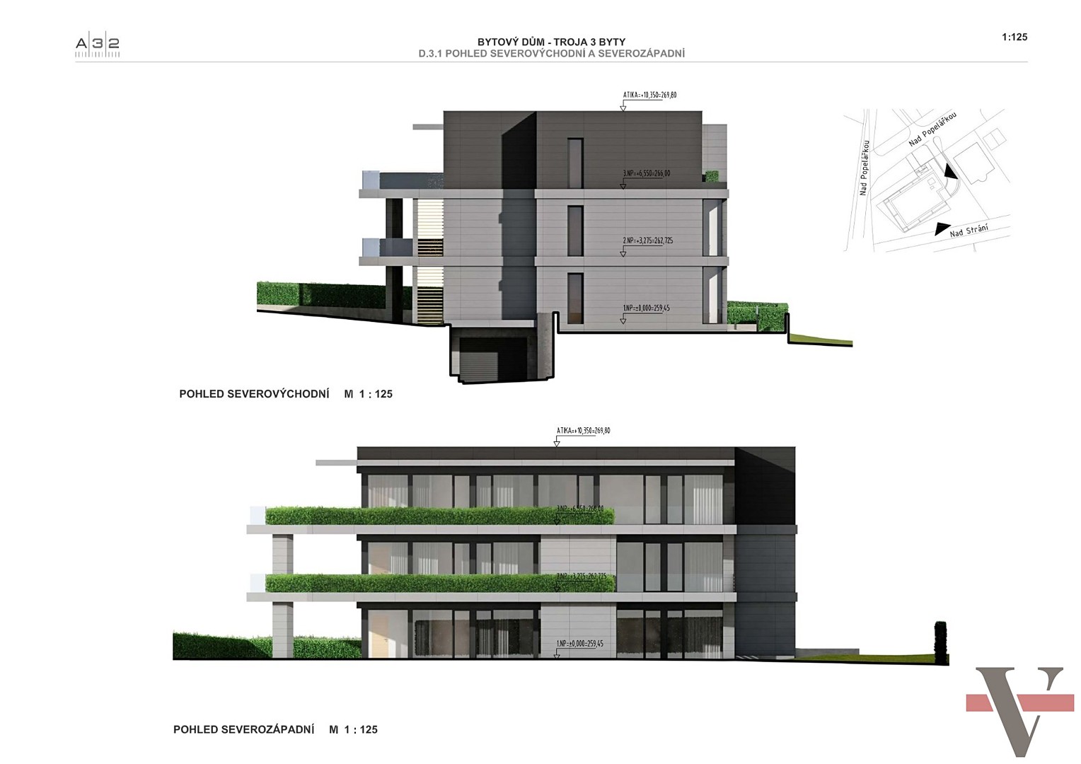 Prodej bytu 4+kk 262 m², Nad Popelářkou, Praha 8 - Troja