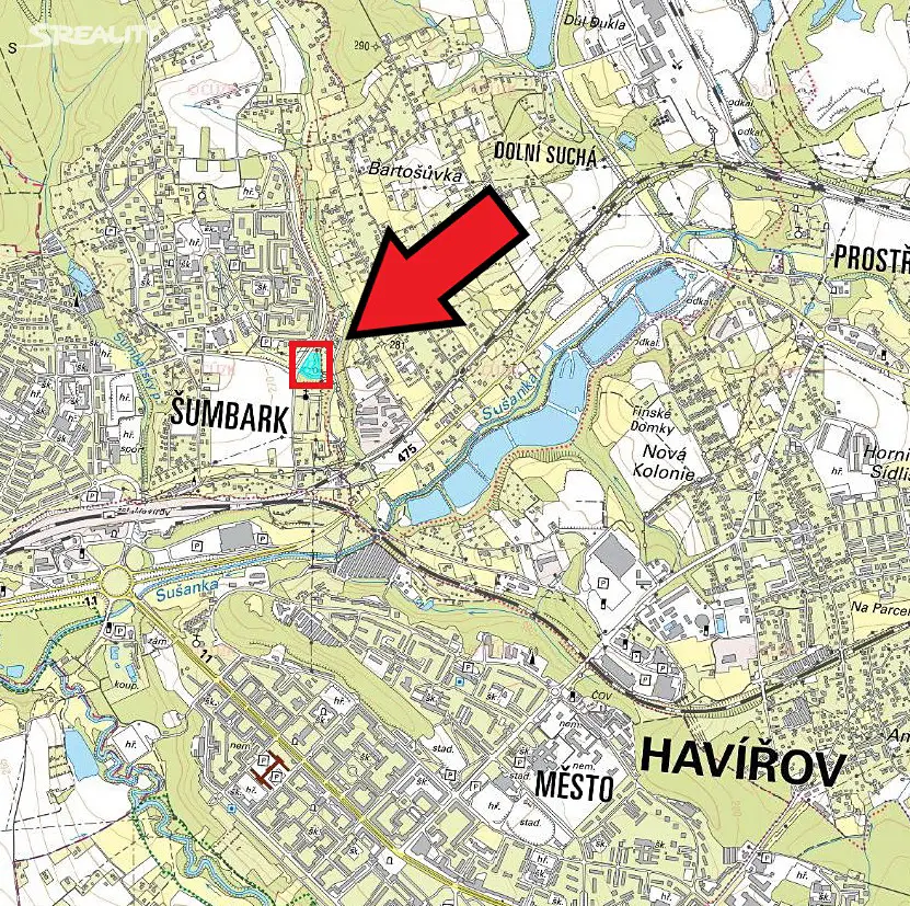 Prodej  komerčního pozemku 6 958 m², Havířov - Šumbark, okres Karviná