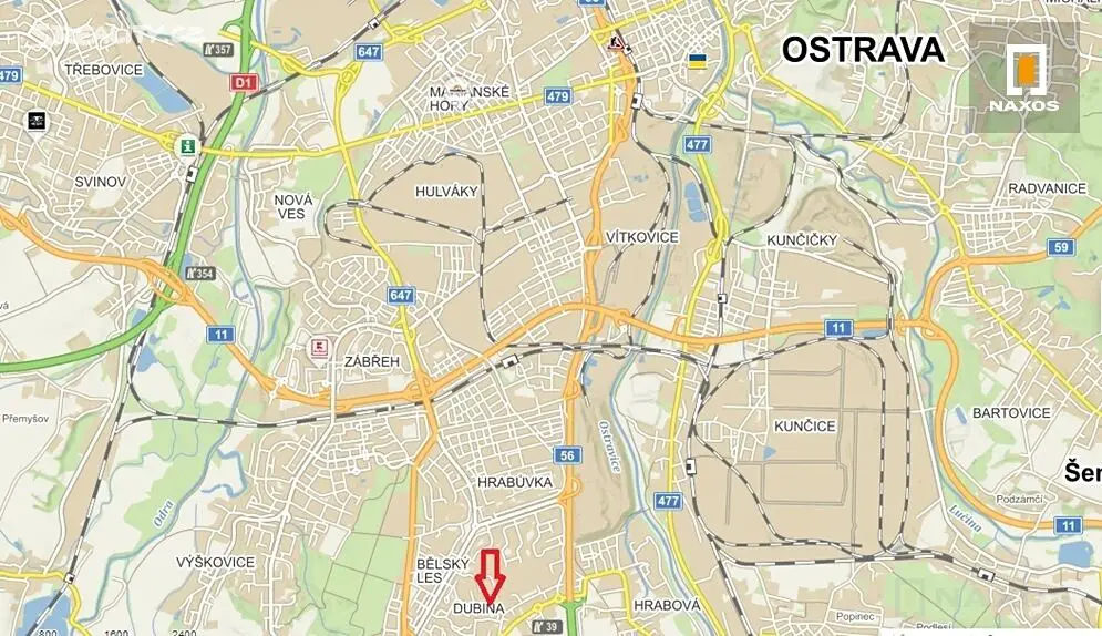 Prodej  komerčního pozemku 14 251 m², Ostrava - Dubina, okres Ostrava-město