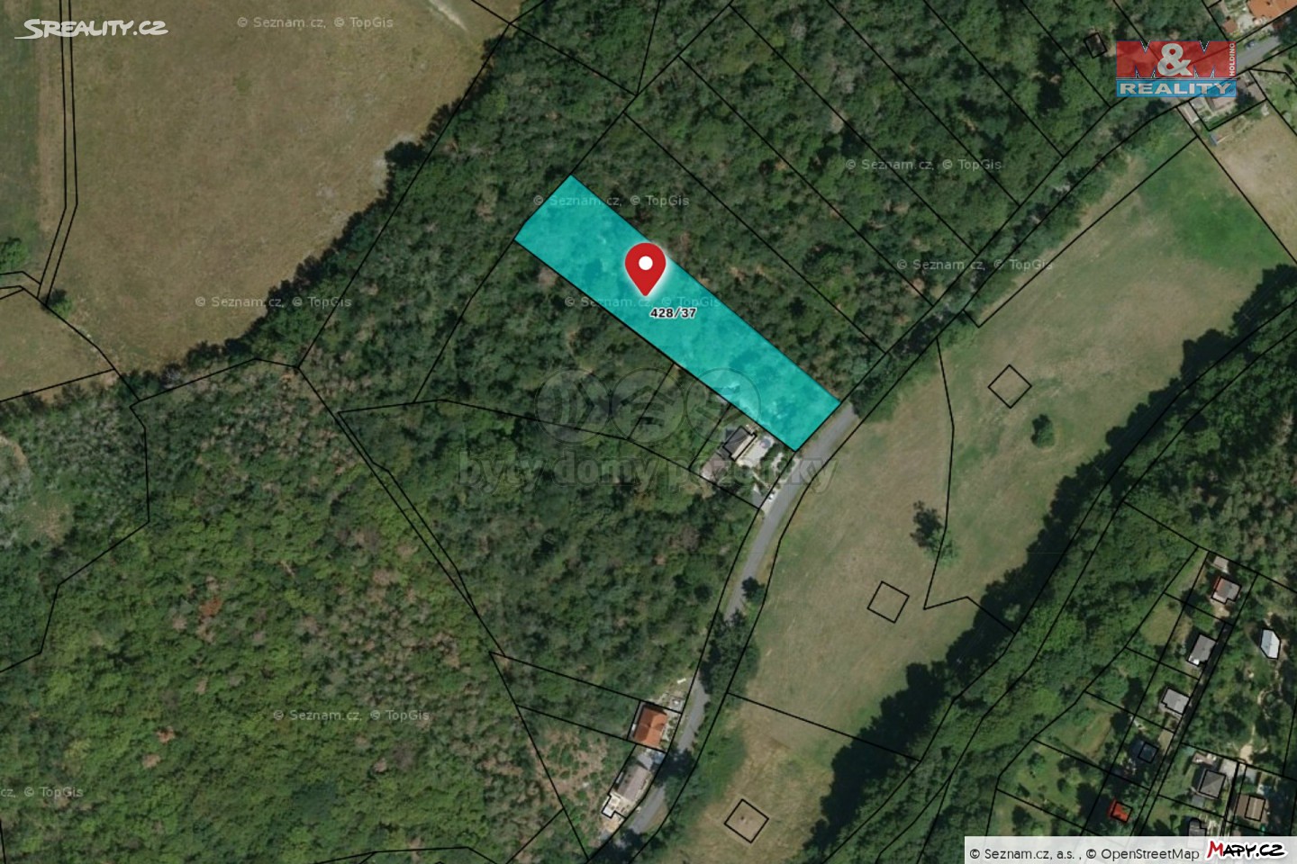Prodej  lesa 2 997 m², Zbečno, okres Rakovník