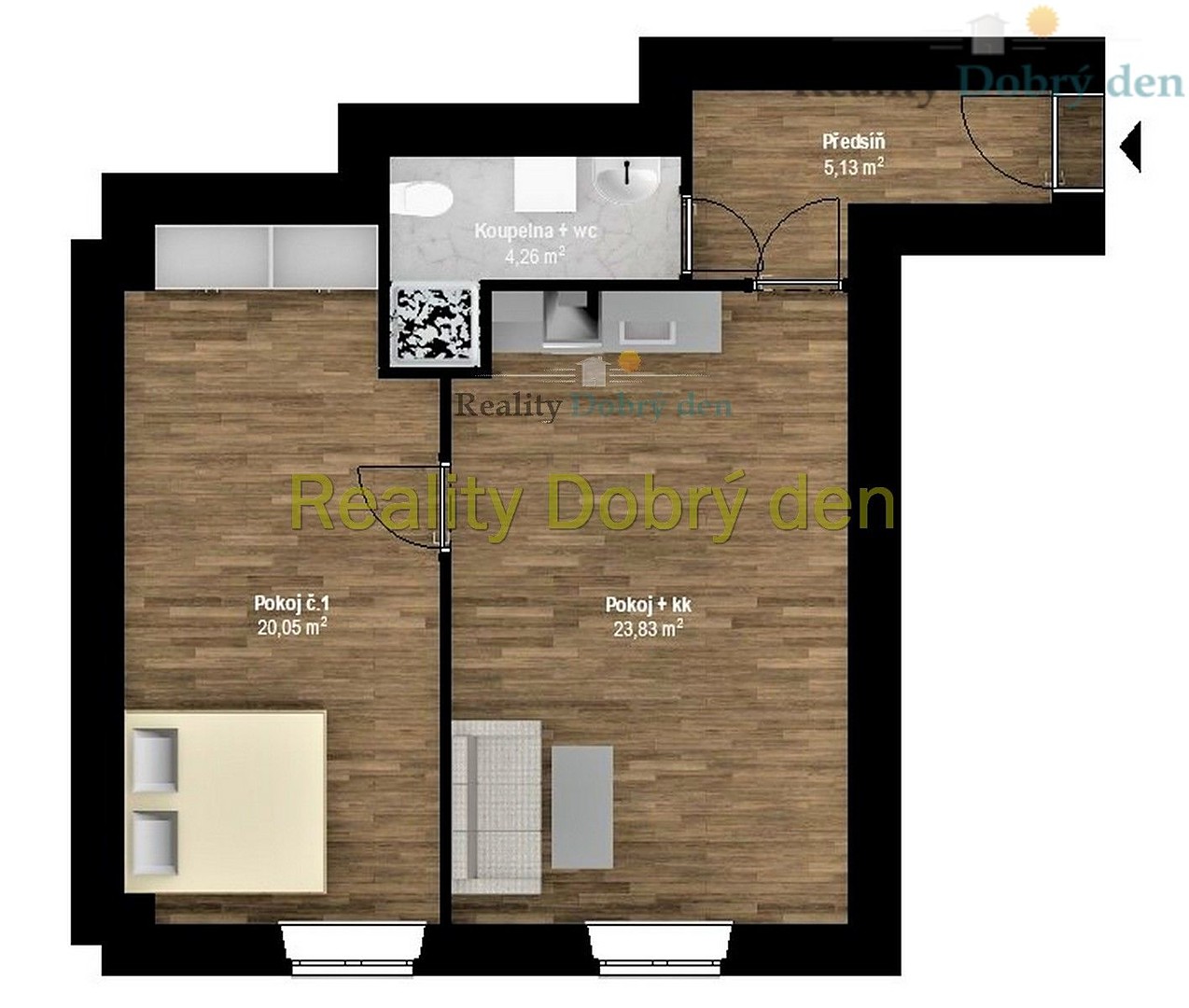 Pronájem bytu 2+kk 53 m², Otická, Opava - Předměstí