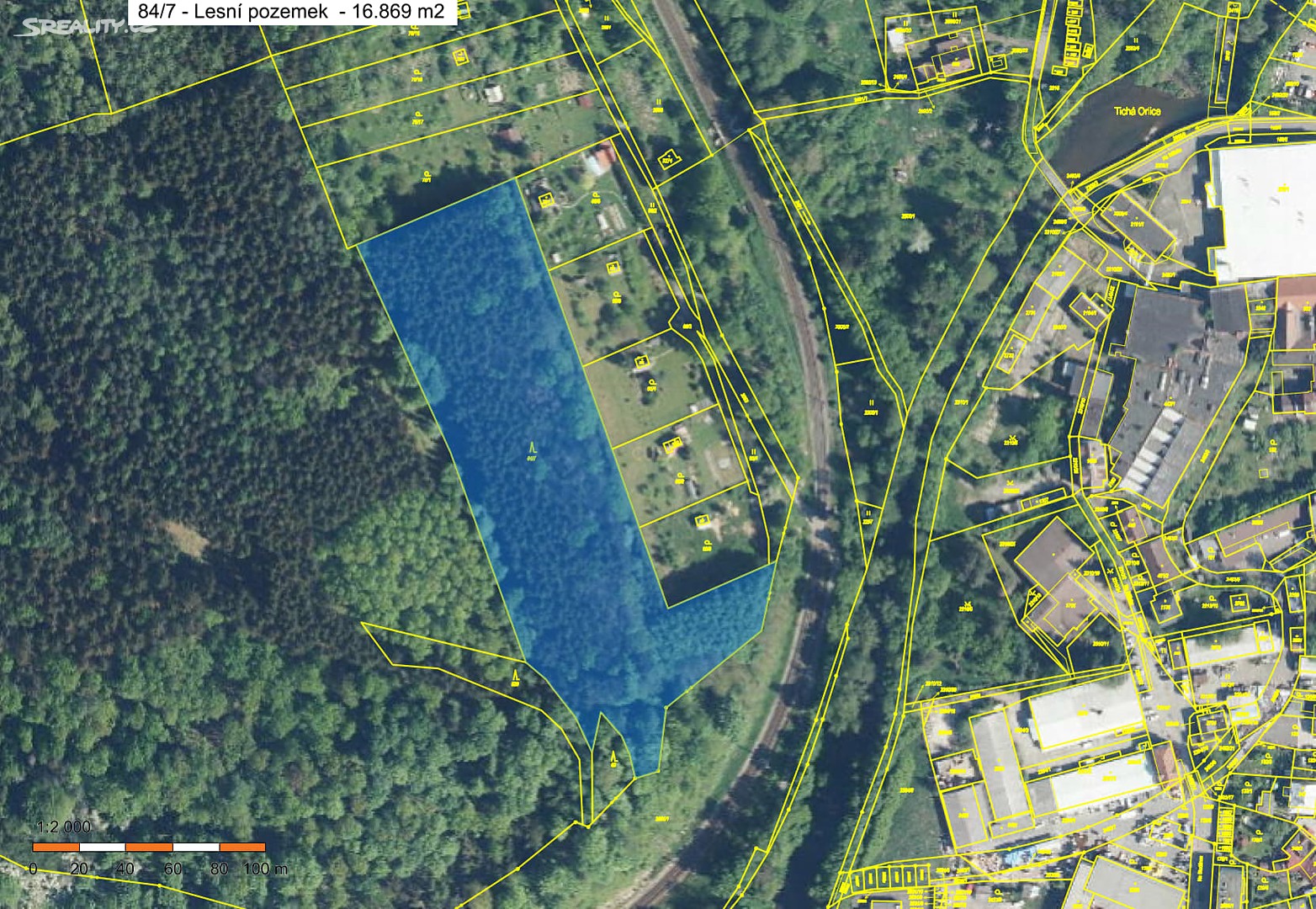 Prodej  lesa 16 869 m², Ústí nad Orlicí - Kerhartice, okres Ústí nad Orlicí