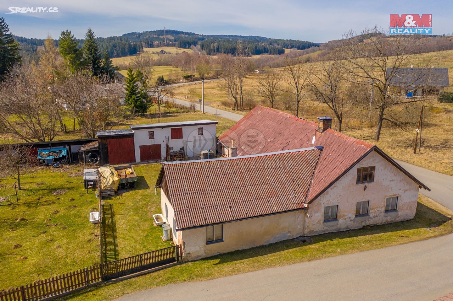 Prodej  chalupy 345 m², pozemek 1 283 m², Vimperk - Hrabice, okres Prachatice