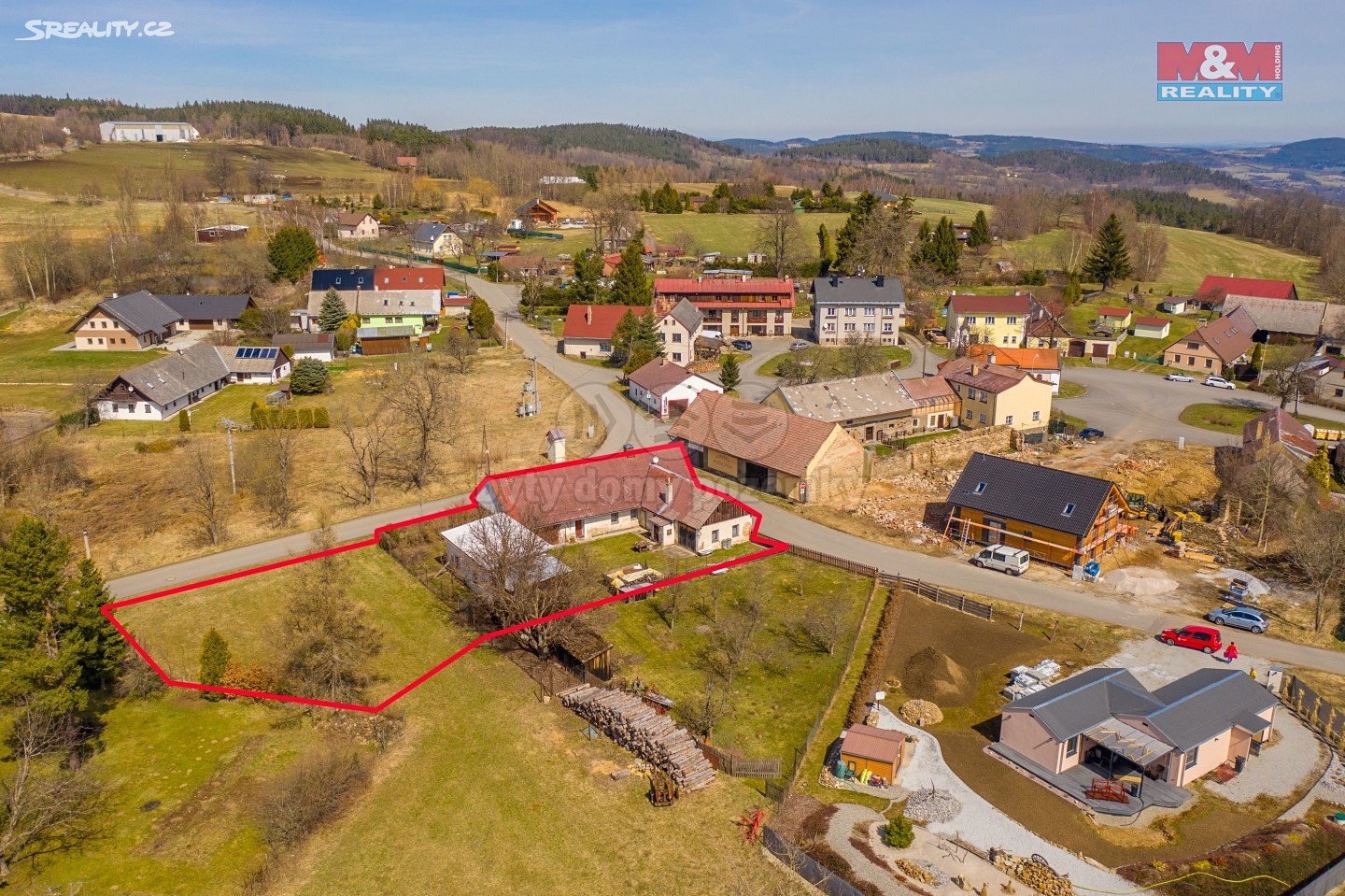 Prodej  rodinného domu 345 m², pozemek 1 283 m², Vimperk - Hrabice, okres Prachatice