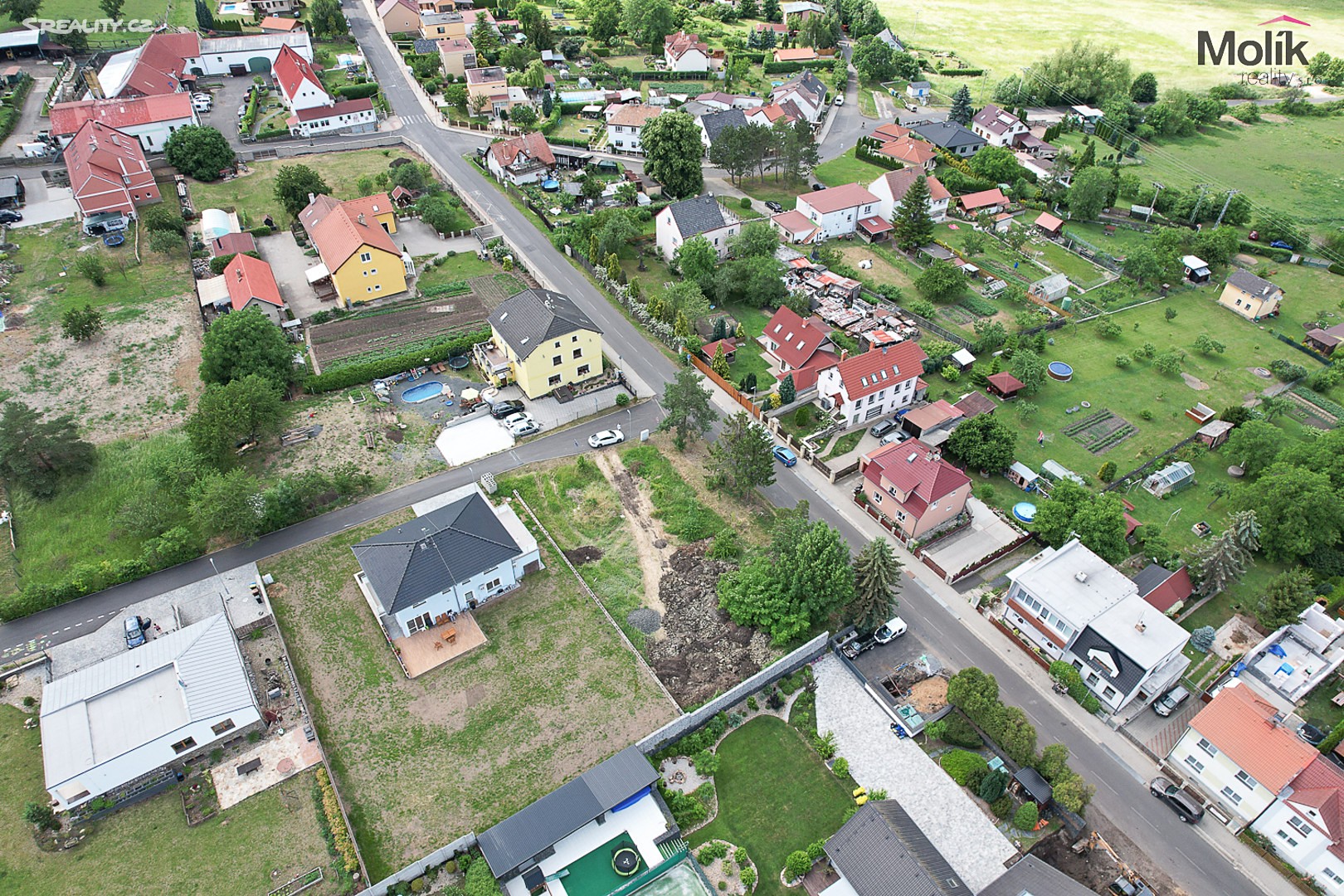 Prodej  stavebního pozemku 988 m², Modlany - Drahkov, okres Teplice