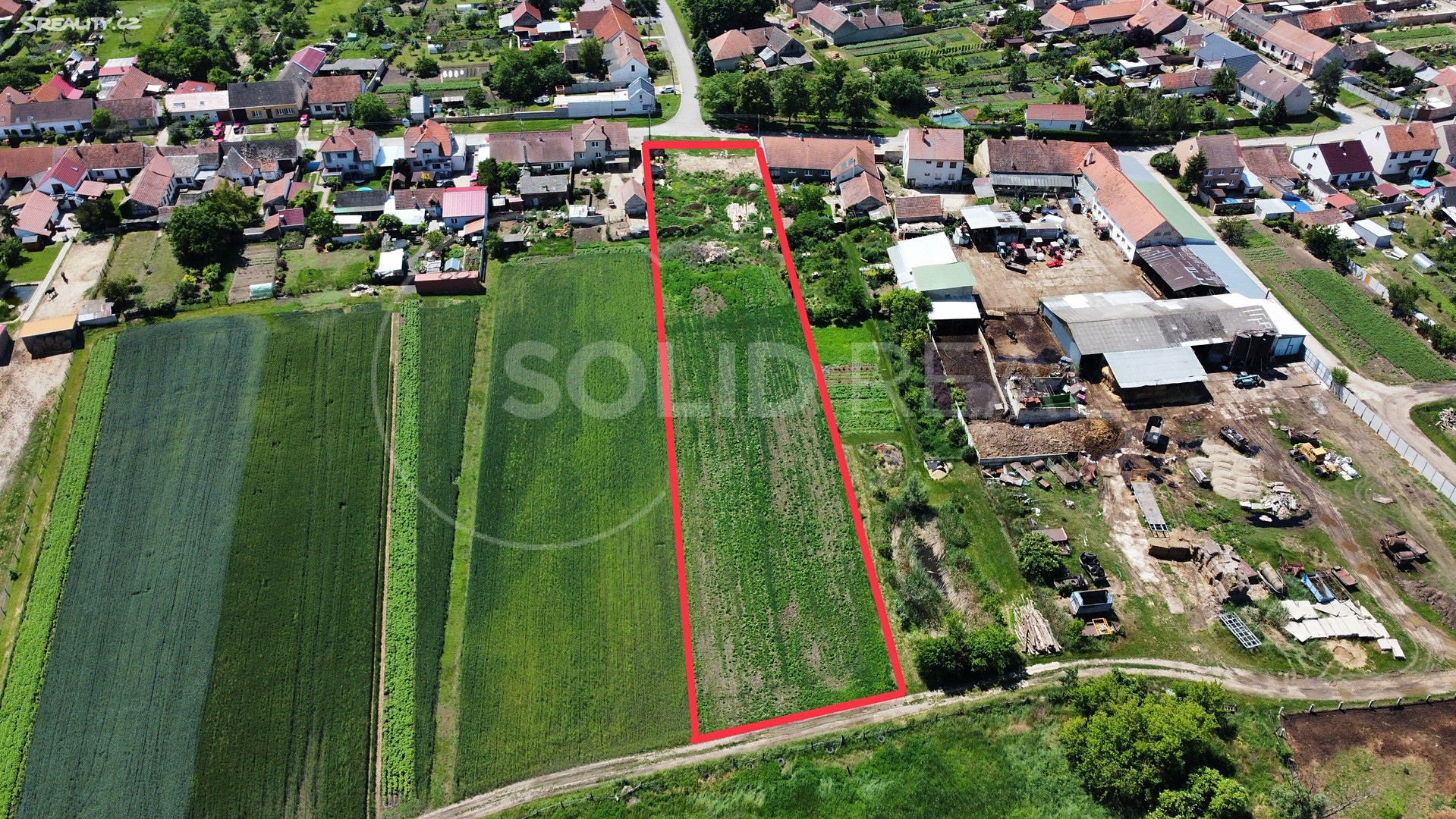 Prodej  stavebního pozemku 3 531 m², Vlasatice, okres Brno-venkov