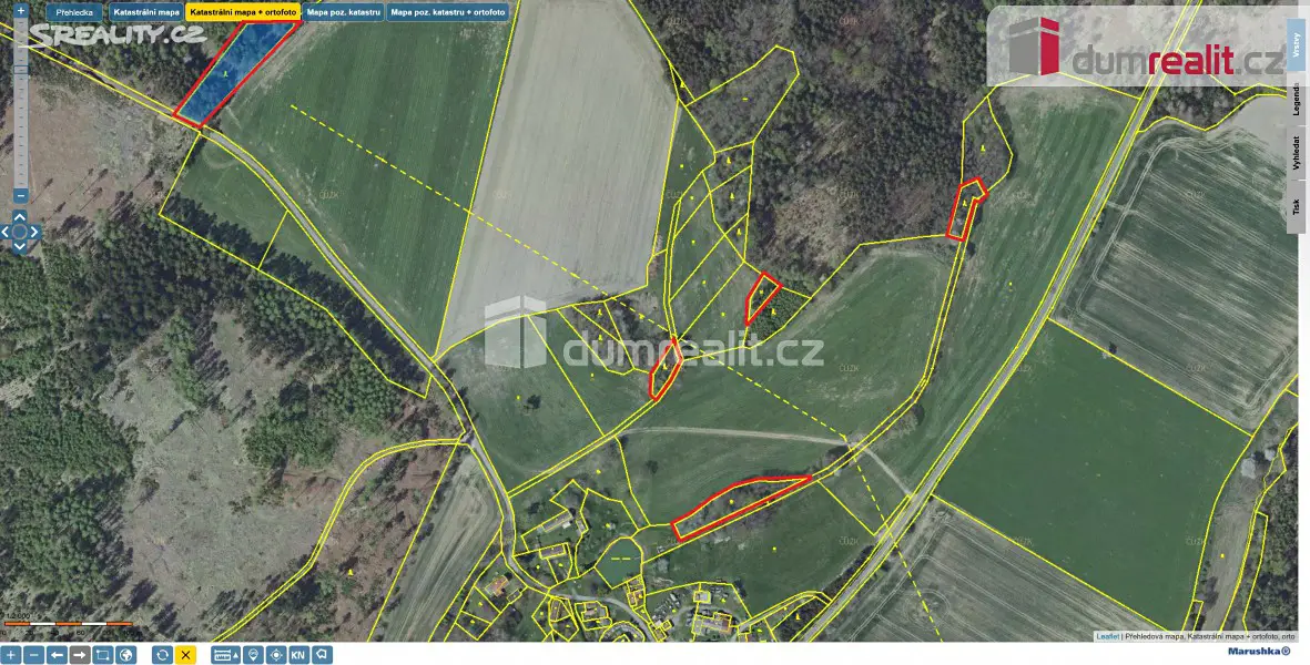 Prodej  lesa 359 m², Petrovice I, okres Kutná Hora