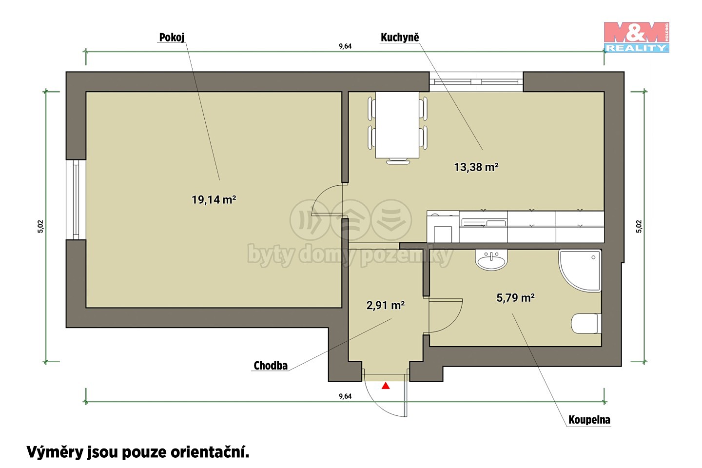 Pronájem bytu 2+kk 45 m², Pražská, Bor