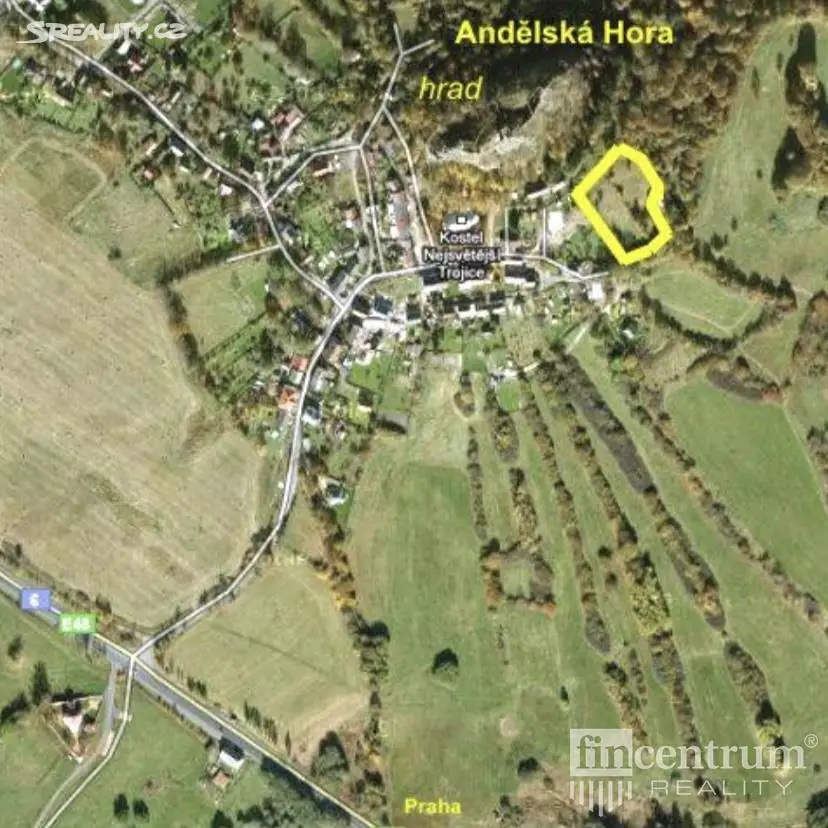 Prodej  stavebního pozemku 4 309 m², Andělská Hora, okres Karlovy Vary
