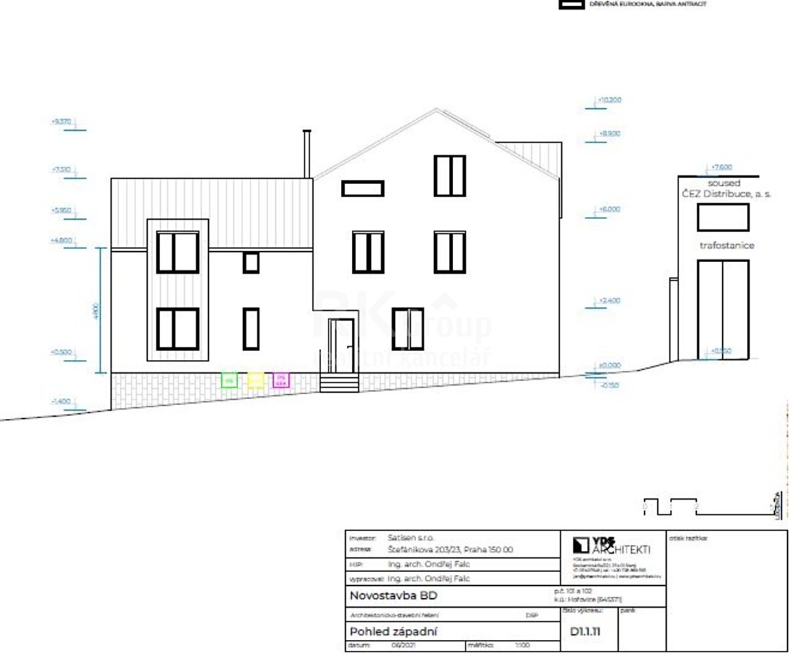 Prodej  stavebního pozemku 585 m², Hořovice, okres Beroun